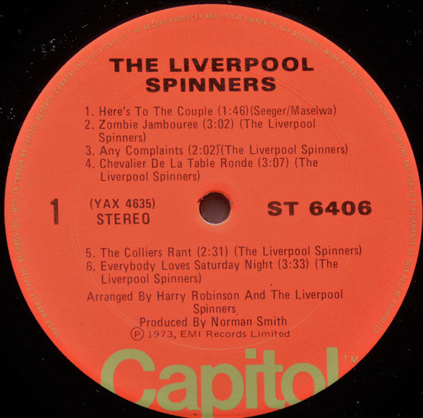 The Spinners : The Liverpool Spinners (LP)