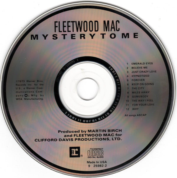 Fleetwood Mac : Mystery To Me (CD, Album, RE, SRC)