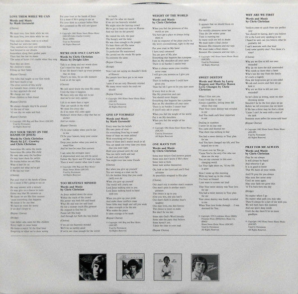 Chris Christian : Love Them While We Can  (LP, Album)