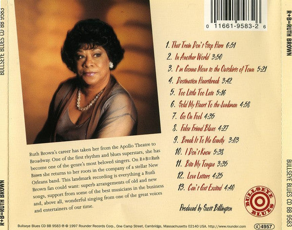 Ruth Brown : R+B=Ruth Brown (CD, Album)