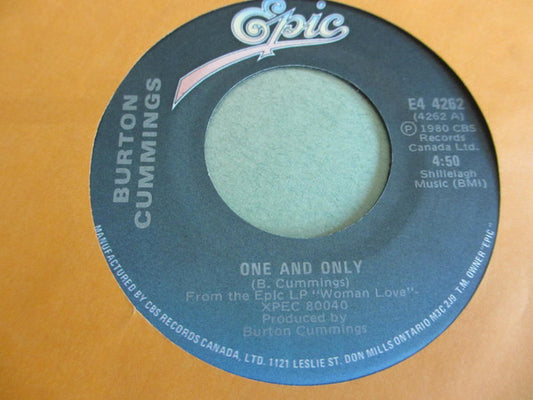 Burton Cummings : One And Only (7", Single)