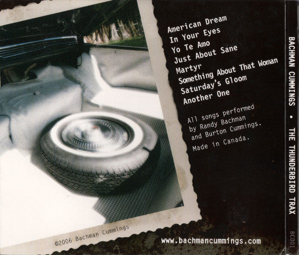 Bachman • Cummings* : The Thunderbird Trax (CD, Album, Ltd)