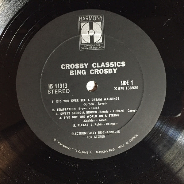 Bing Crosby : Crosby Classics (LP, Comp)