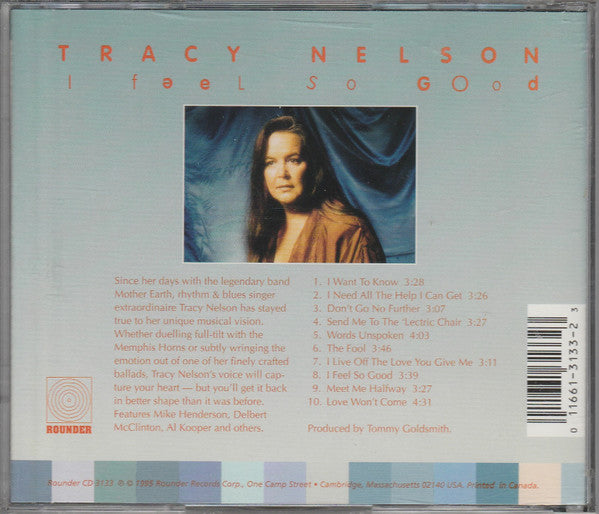 Tracy Nelson : I Feel So Good (CD, Album)