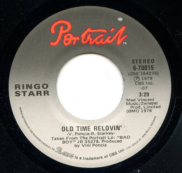 Ringo Starr : Lipstick Traces (On A Cigarette) / Old Time Relovin' (7", Single)