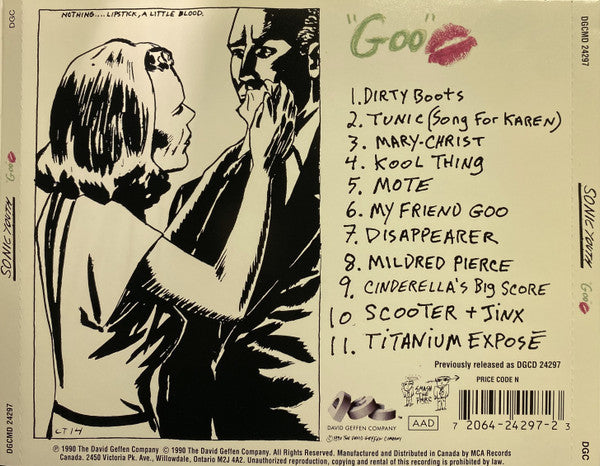 Sonic Youth : Goo (CD, Album, RE)
