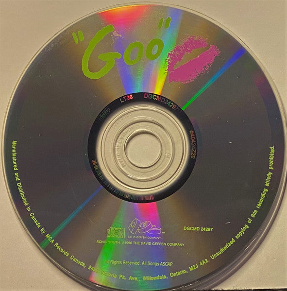 Sonic Youth : Goo (CD, Album, RE)