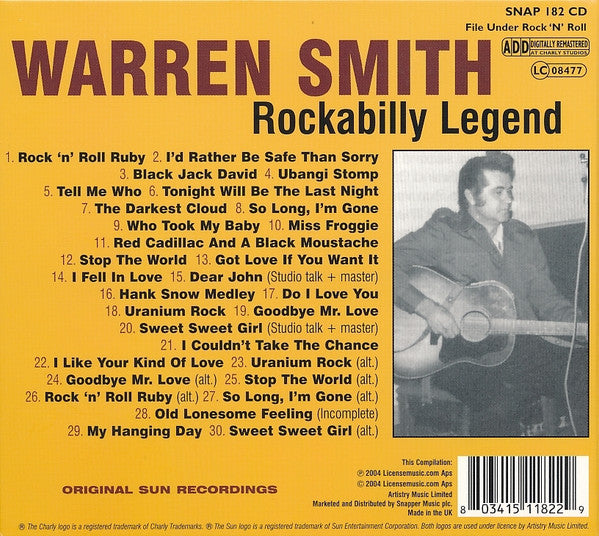 Warren Smith (3) : Rockabilly Legend (CD, Comp)