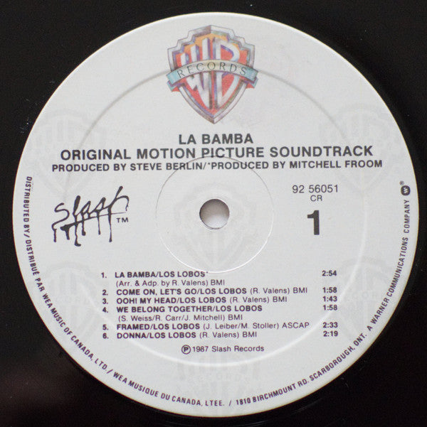 Various : La Bamba (Original Motion Picture Soundtrack) (LP, Comp)