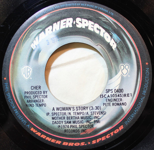 Cher : A Woman's Story / Baby, I Love You (7", Single)