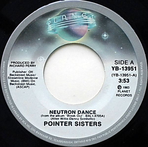 Pointer Sisters : Neutron Dance (7")