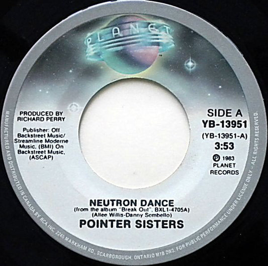 Pointer Sisters : Neutron Dance (7")