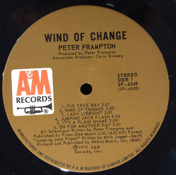 Peter Frampton : Wind Of Change (LP, Album)
