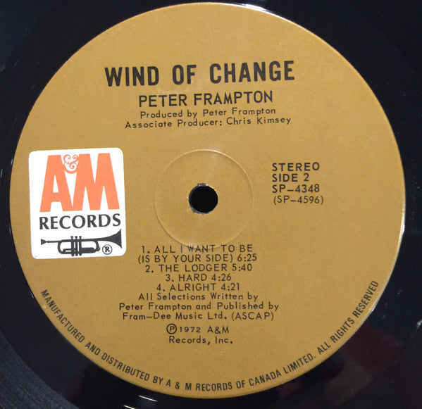 Peter Frampton : Wind Of Change (LP, Album)