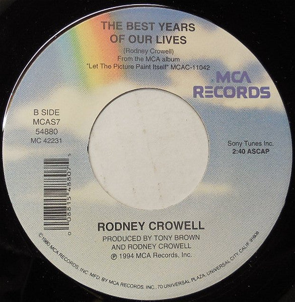Rodney Crowell : Big Heart (7", Single)