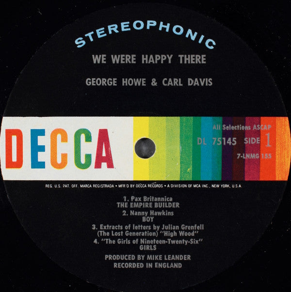 Various : We Were Happy There! (LP, Album, Gat)