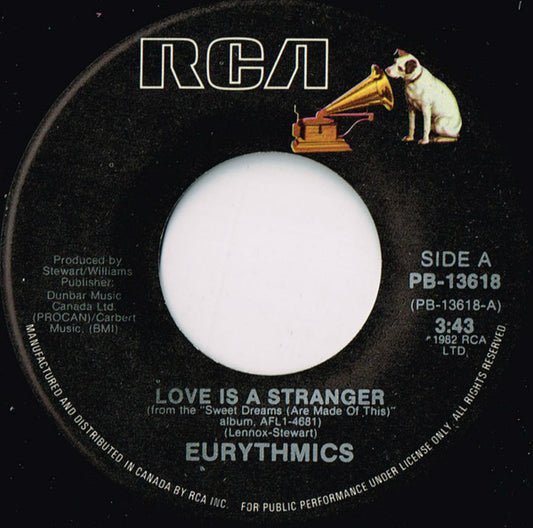 Eurythmics : Love Is A Stranger / Monkey, Monkey (7", Single)