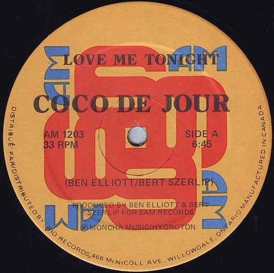 Coco De Jour : Love Me Tonight (12")