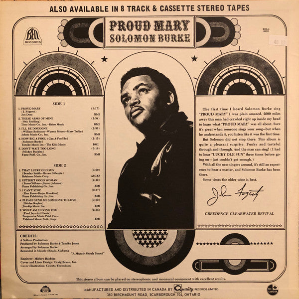 Solomon Burke : Proud Mary (LP, Album)