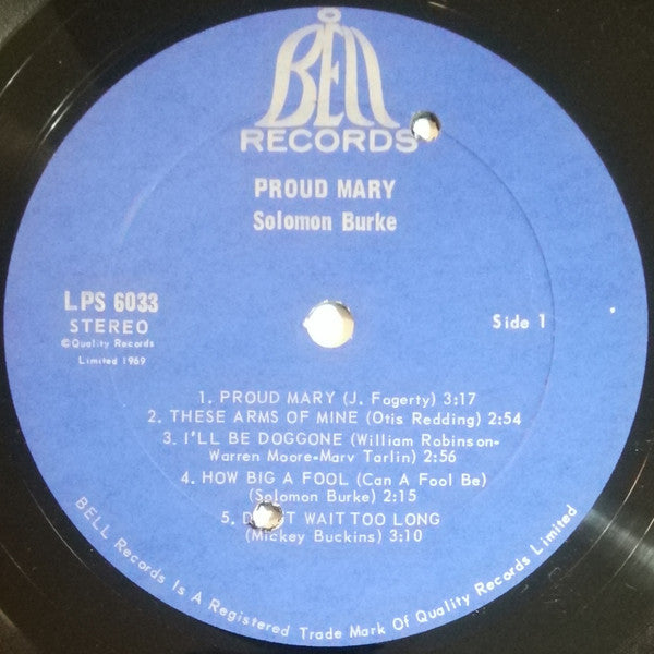 Solomon Burke : Proud Mary (LP, Album)