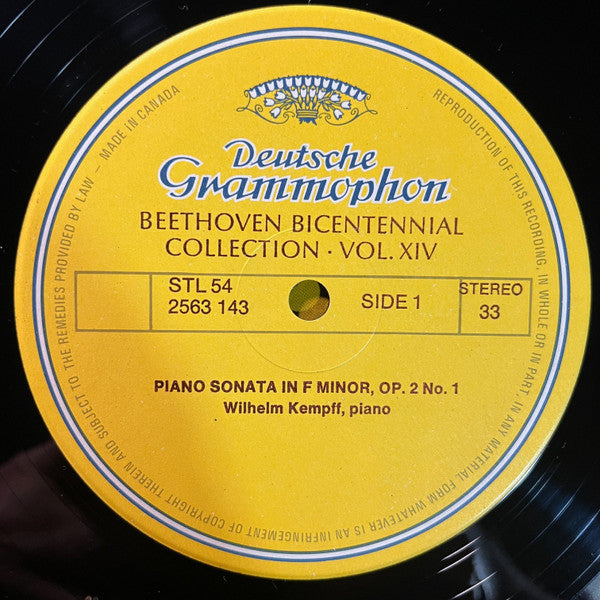 Beethoven*, Wilhelm Kempff : Music For Piano Part Two (5xLP, Aut + Box, Comp)