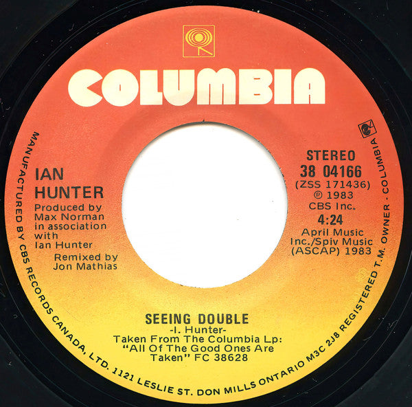 Ian Hunter : That Girl Is Rock 'N' Roll / Seeing Double (7")