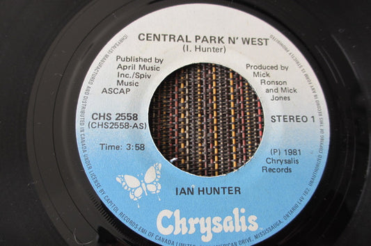 Ian Hunter : Central Park N' West / Keep On Burning (7")