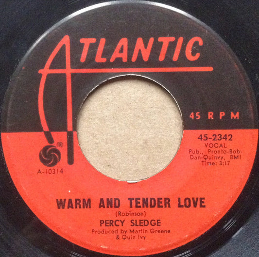 Percy Sledge : Warm And Tender Love / Sugar Puddin' (7", Single)