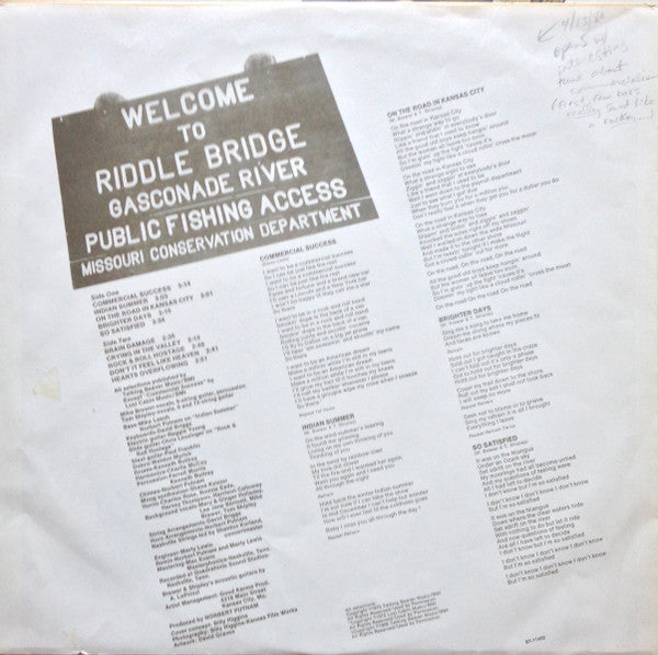 Brewer And Shipley : Welcome To Riddle Bridge (LP, Album)