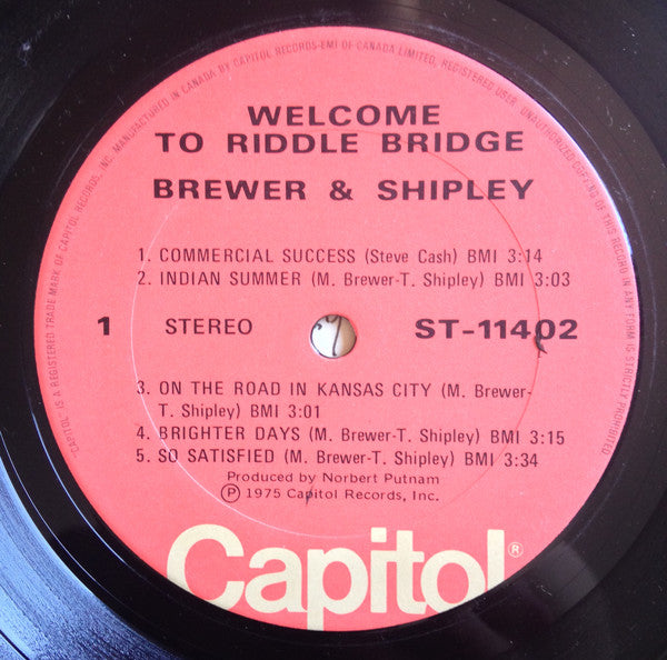 Brewer And Shipley : Welcome To Riddle Bridge (LP, Album)