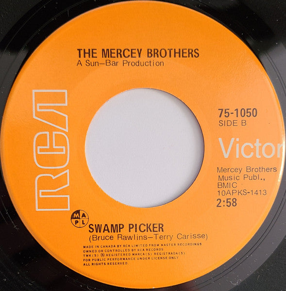 The Mercey Brothers : Hello Mom / Swamp Picker (7", Single)