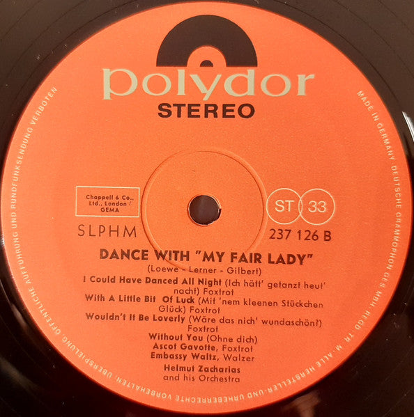 Helmut Zacharias And His Orchestra : Dance With My Fair Lady (LP)