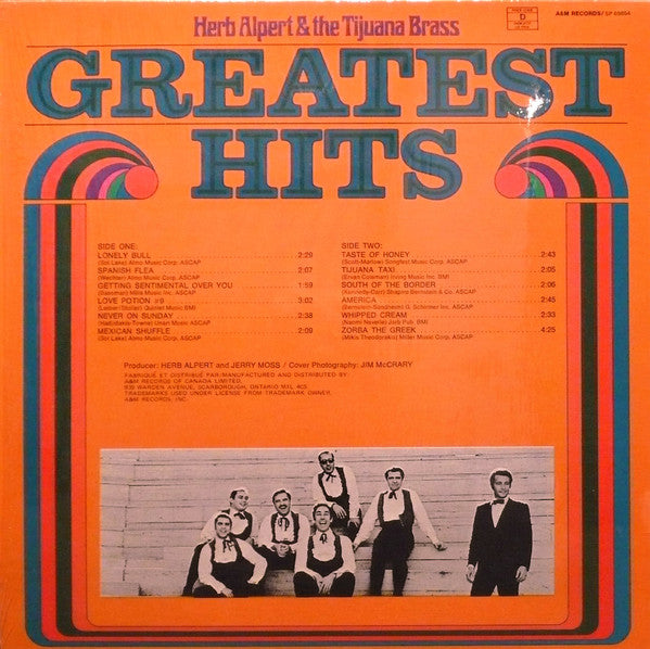 Herb Alpert & The Tijuana Brass : Greatest Hits (LP, Comp, RE)