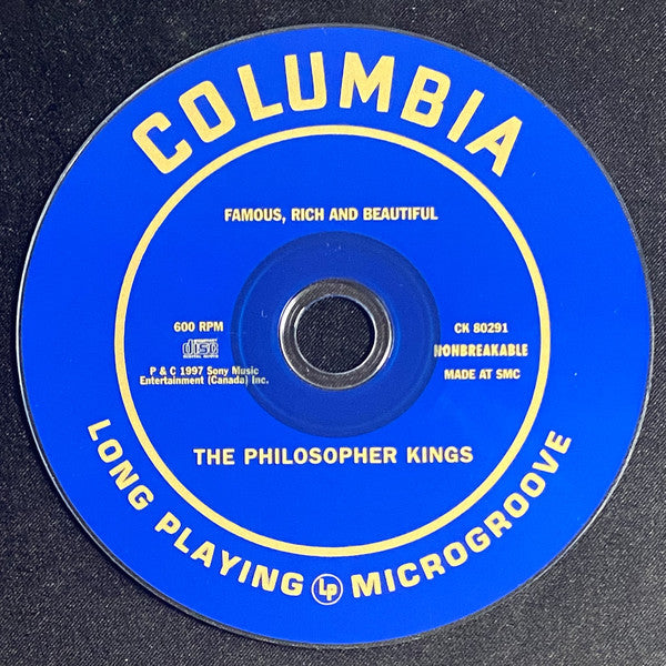 The Philosopher Kings : Famous, Rich And Beautiful (CD, Album)