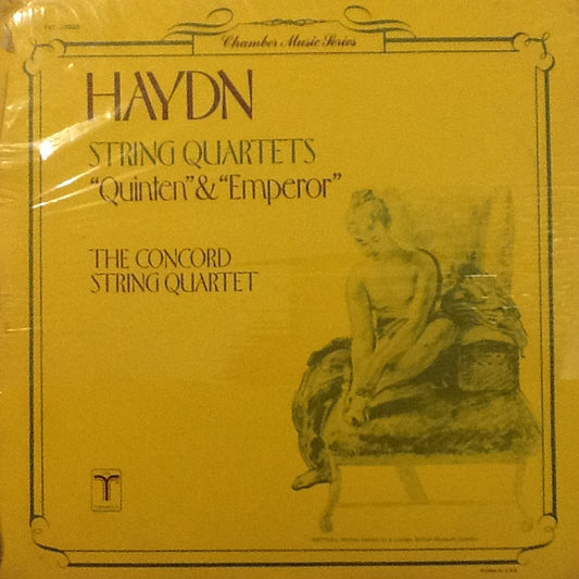 Joseph Haydn - The Concord String Quartet : String Quartets - "Quinten" & "Emperor" (LP)