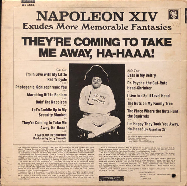 Napoleon XIV : They're Coming To Take Me Away, Ha-Haaa! (LP, Album)
