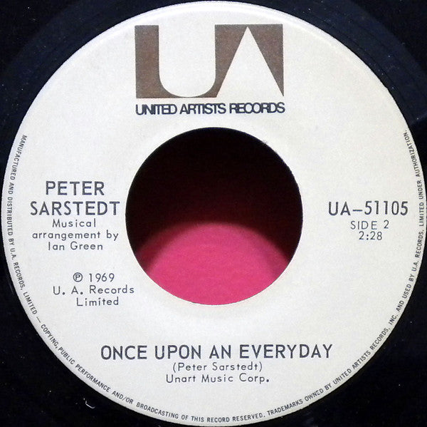 Peter Sarstedt : Where Do You Go To My Lovely / Once Upon An Everyday (7", Single)