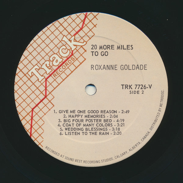 Roxanne Goldade : 20 More Miles To Go (LP, Album)
