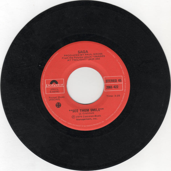 Saga (3) : See Them Smile / Mouse In A Maze (7")