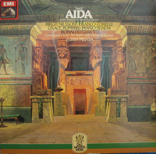 Giuseppe Verdi : Aida (Grosser Querschnitt In Italienischer Sprache) (LP)