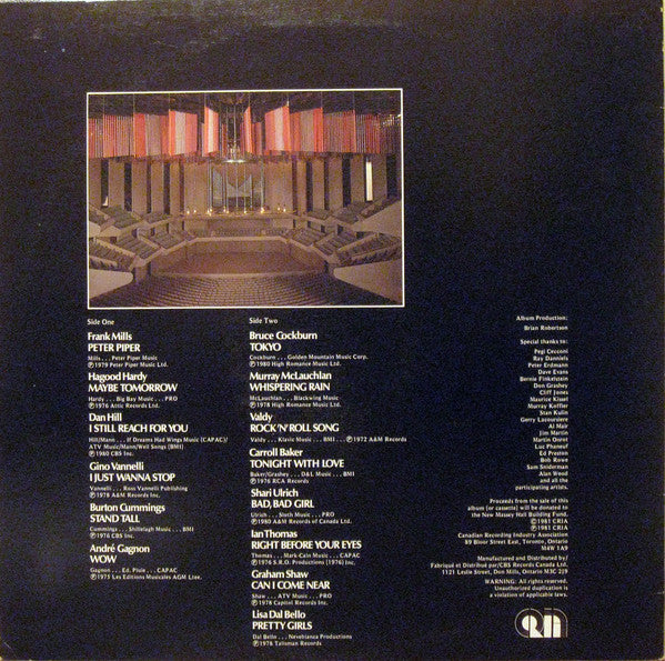 Various : Superstars Salute New Massey Hall (LP, Album, Comp)
