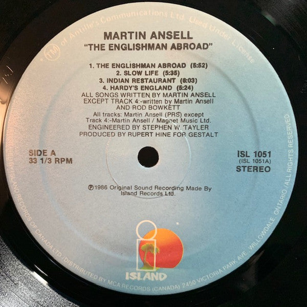Martin Ansell : The Englishman Abroad (LP, Album)