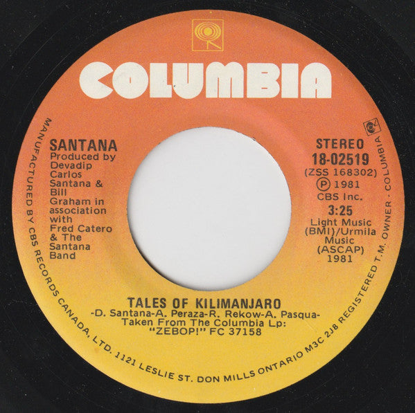 Santana : Searchin' (7", Single)