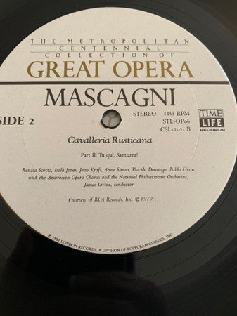 Mascagni* • Leoncavallo* • Ponchielli* • Giordano* : Italian Verismo (Scenes from Cavalleria Rusticana – Pagliacci – La Gioconda – Andrea Chénier) (4xLP + Box, Comp)