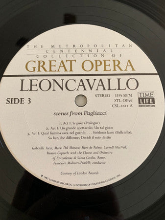 Mascagni* • Leoncavallo* • Ponchielli* • Giordano* : Italian Verismo (Scenes from Cavalleria Rusticana – Pagliacci – La Gioconda – Andrea Chénier) (4xLP + Box, Comp)