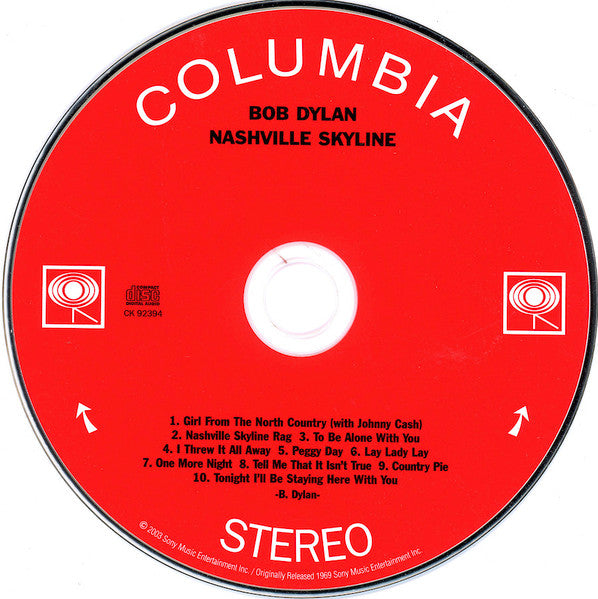 Bob Dylan : Nashville Skyline (CD, Album, RE)