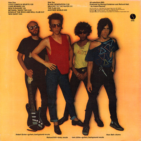 Buy Richard Hell & The Voidoids : Blank Generation (LP, Album