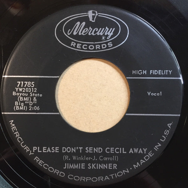 Jimmie Skinner : Please Don't Send Cecil Away (7", Single)