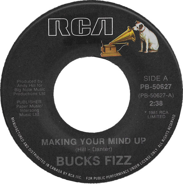 Bucks Fizz : Making Your Mind Up (7", Single)