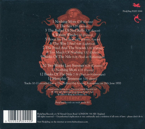 Fotheringay : Fotheringay (CD, Album, RE, RM, Dig)
